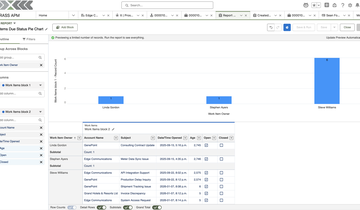 Reporting and time tracking screenshot