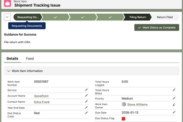 Workflow status line screenshot